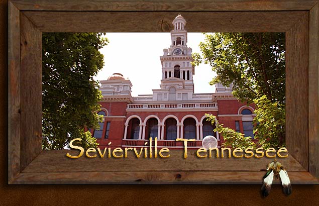 Sevierville Tennessee in the Smoky Mountains