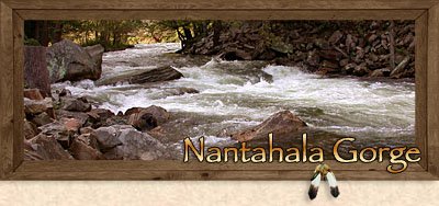 Nantahala Gorge in the Western North Carolina Mountains