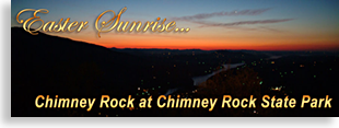 Easter Sunrise Service at Chimney Rock and Chimney Rock State Park