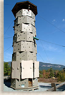 Climbing Tower at Chimney Rock State Park
