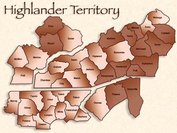 Blue Ridge Highlander Territory