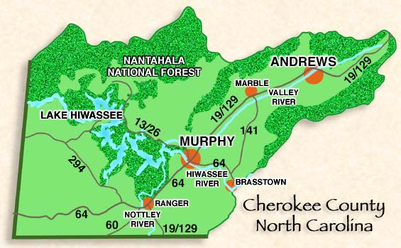 Cherokee North Carolina Map