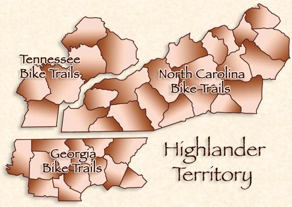 Bike Trails in the Blue Ridge and Smoky Mountains