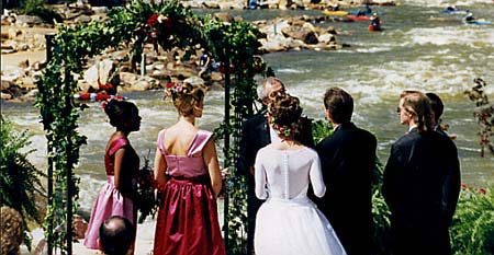 Wedding on the upper Ocoee River