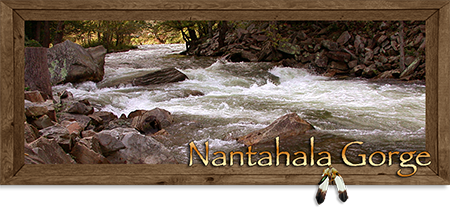 Nantahala Gorge in the Western North Carolina Mountains