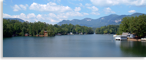 Lake Lure in Rutherford County NC