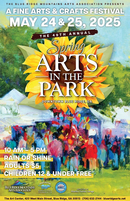 Arts in the Park in Blue Ridge Georgia