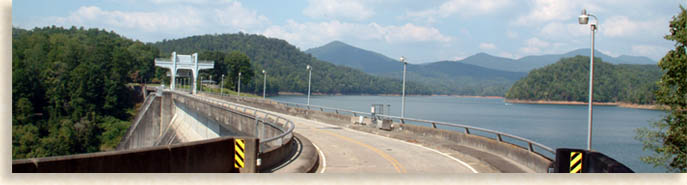 Hiwassee Lake and the Unicoi Mountains