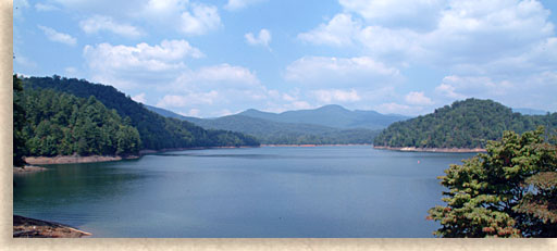 Lake Hiwassee in Cherokee County North Carolina