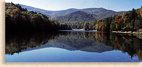 Lake at Vogel State Park in the North Georgia Mountains