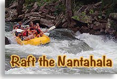 Rafting en aguas bravas en el Nantahala