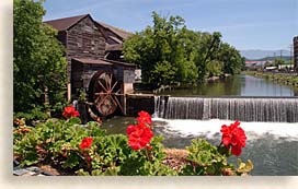 Pigeon Forge Tennessee on the Little Pigeon River